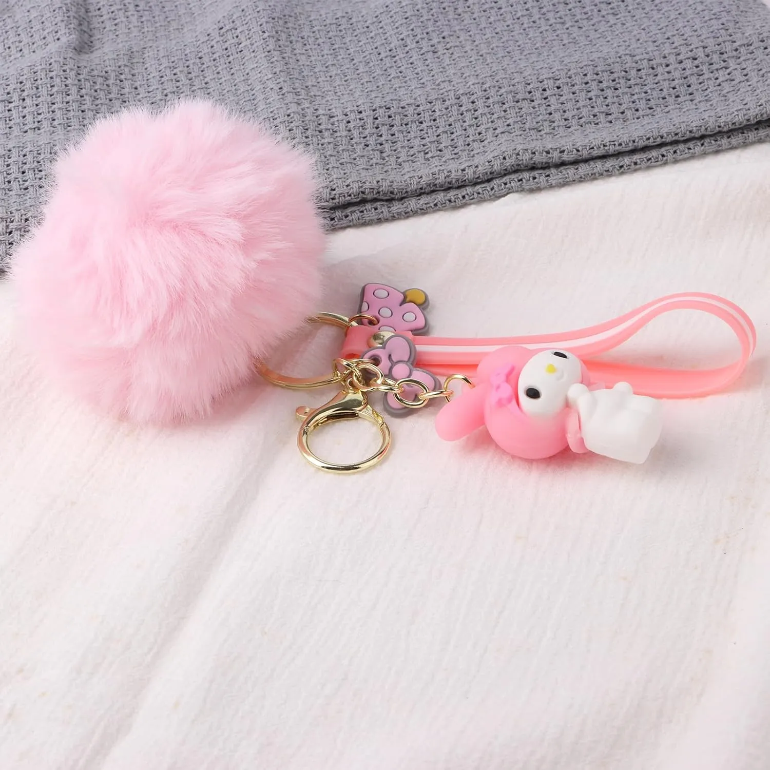 Cute Keychains for Girls,Kawaii Car Keychain Accessories,Key Purse Handbag Charms for Women