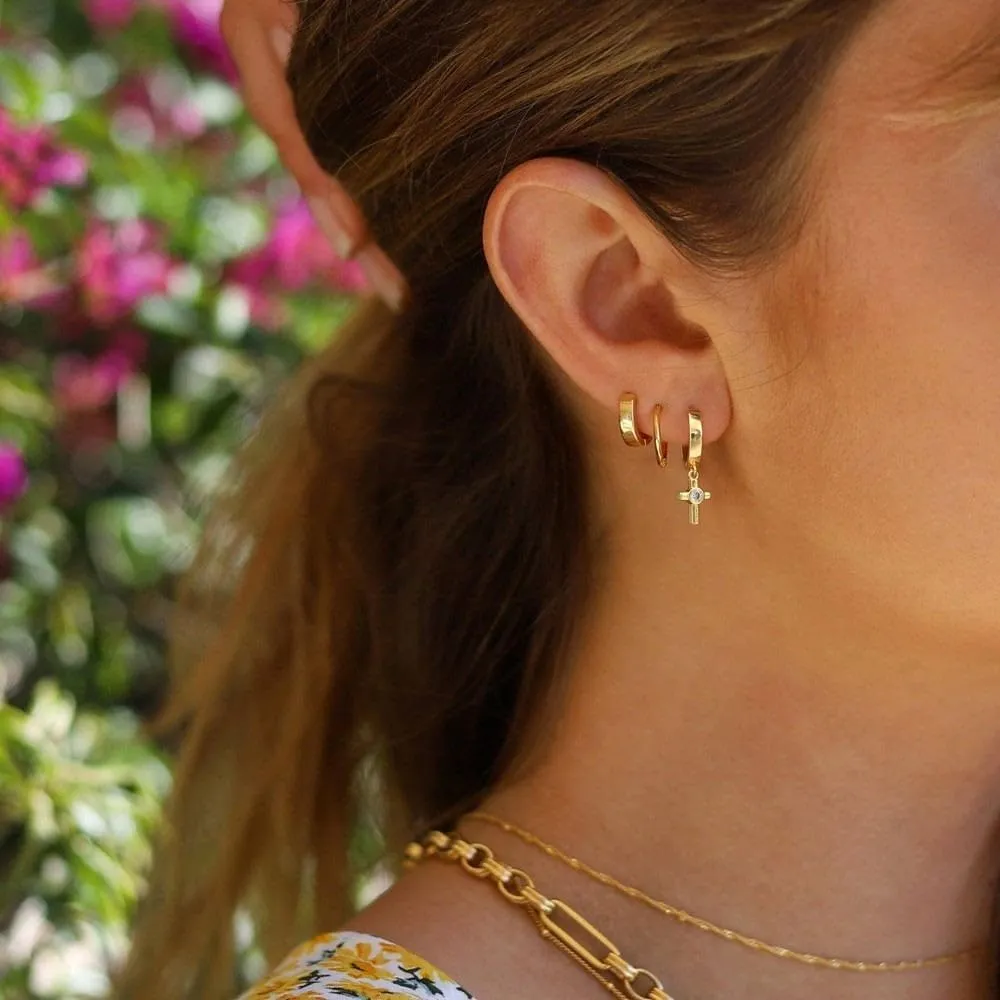 Dangle Gold Earrings for Women Trendy: Teardrop Earrings 14K Gold/Silver Plated Huggie Hoops Lightweight Hanging Teardrop and Ball Drop Earrings Hypoallergenic Statement Earrings Gold Jewelry