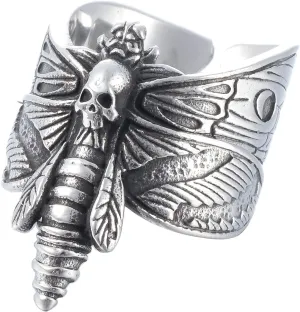 Death Skull Ring for Men Stainless Steel Jewelry Biker Rings Scary Death Ring Skull for Gifts