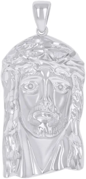 Diamond2Deal 925 Sterling Silver Jesus Religious Charm Pendant