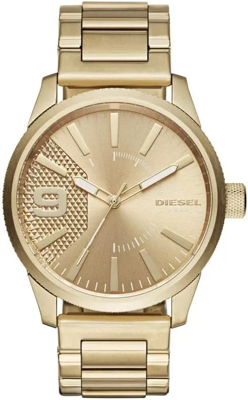 Diesel RASP Watch for Men, Quartz Movement with Silicone, Stainless Steel or Leather Strap