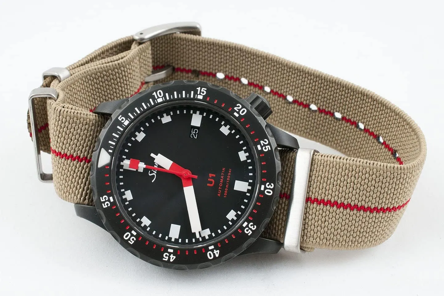 Elastic Watch Strap Watch Band for Men & Women 20mm 22mm Nylon One Piece French Paratrooper Military Parachute Premium Striped