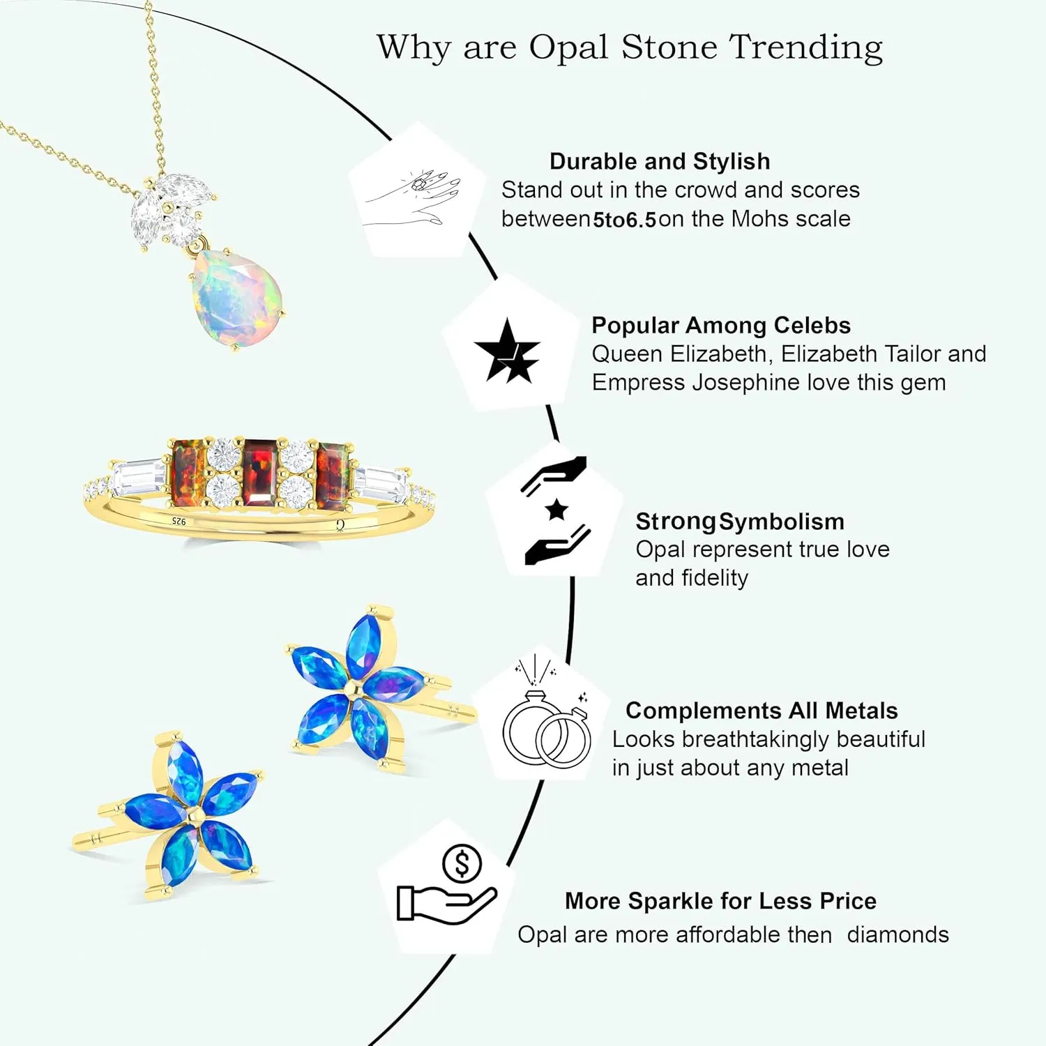 Ethiopian opal stud earrings for women, dainty fire opal earrings