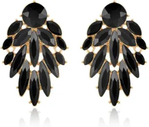 Ettika Gold Earrings. Stud Earrings For Women, Cry Me A River 18k Gold Plated Crystals Cluster Earrings. Jewelry, Birthday Gifts For Women