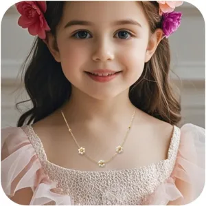 Flower Girl Necklace,Will You Be My Flower Girl Proposal Gifts,Flower Present for Wedding Bridal Shower Party Flower Jewelry Gifts