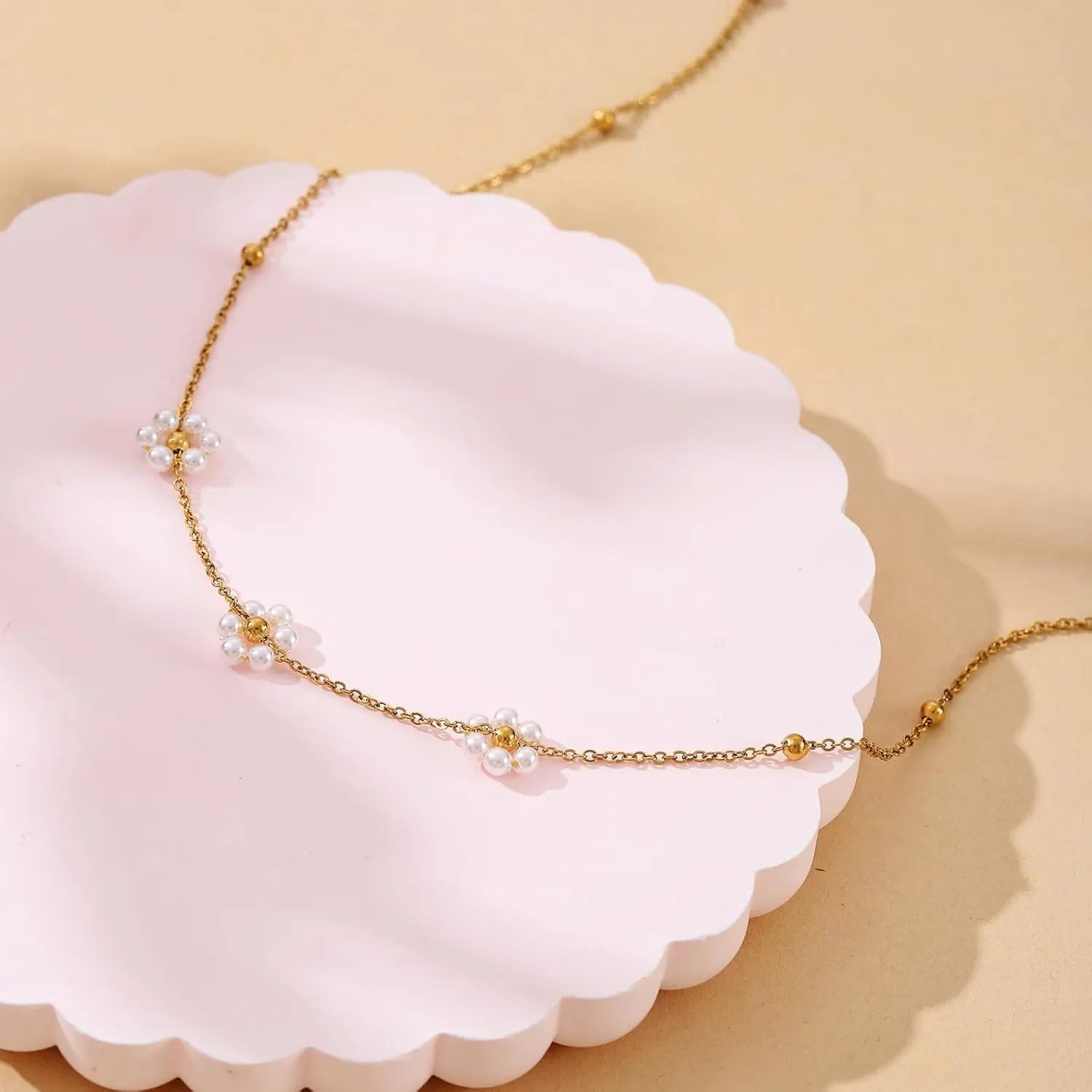 Flower Girl Necklace,Will You Be My Flower Girl Proposal Gifts,Flower Present for Wedding Bridal Shower Party Flower Jewelry Gifts
