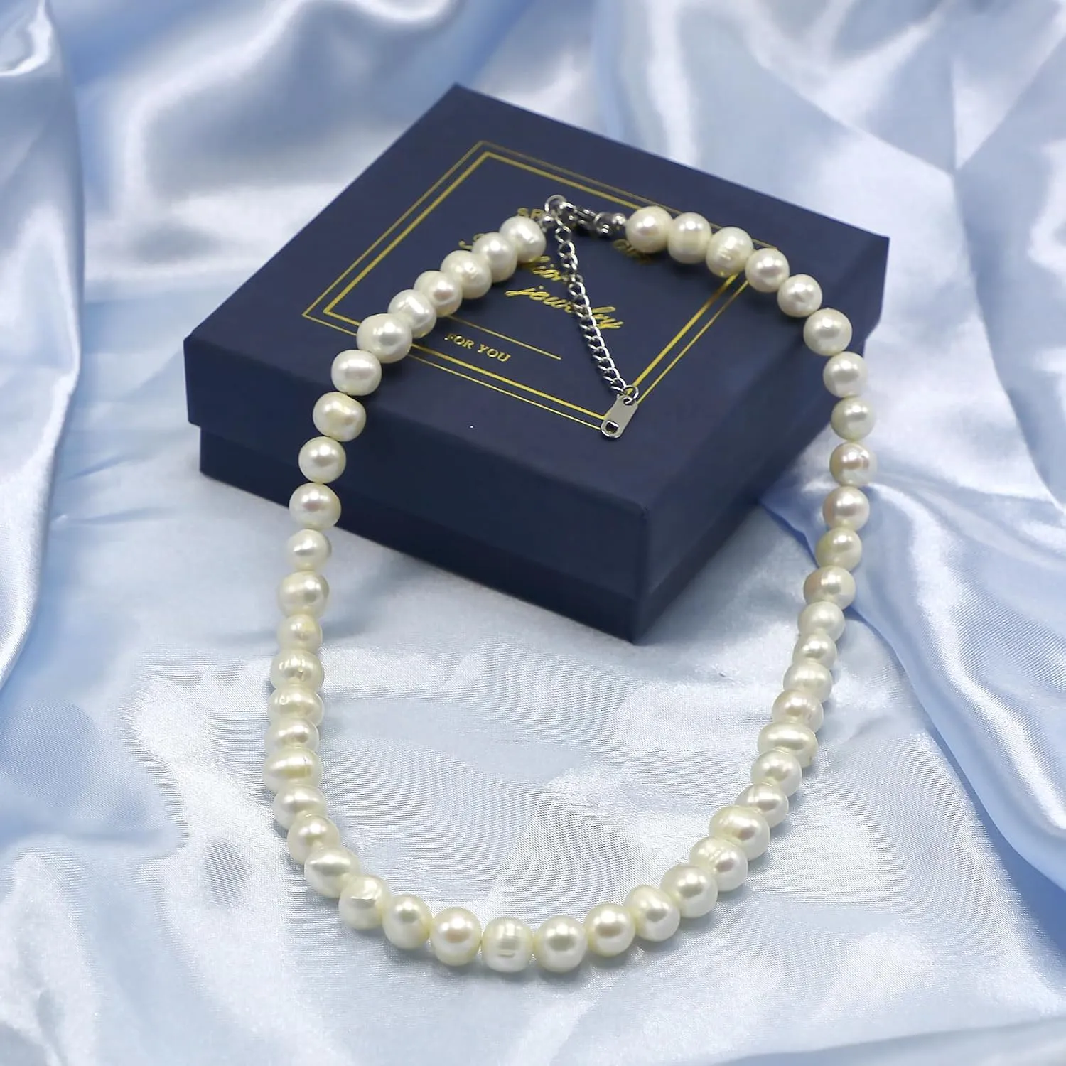 Freshwater Cultured Pearl Necklace for Women Jewelry