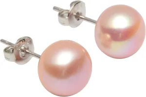 Freshwater Pearl Stud Earrings Real Pearl Stud 4 Colors Available 6mm 8mm 10mm