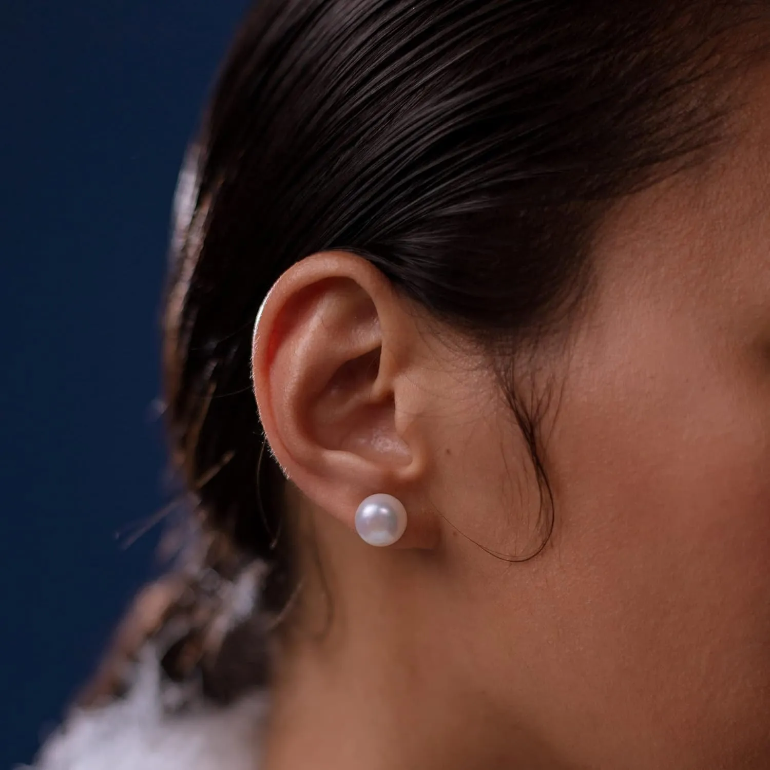 Freshwater Real Pearl Stud Earrings Quality Pearl Earrings for Women