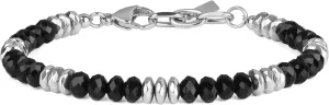 GAVU Men's Onyx Beaded Bracelet, Crystal Hematite Bracelet for Men