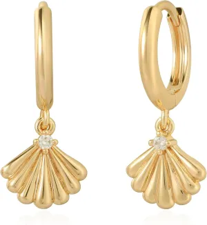 Gold Huggie Hoop Earrings for Women 14K Gold Plated Cubic Zirconia Drop Dangle Earring Hypoallergenic Gold Jewelry Gifts