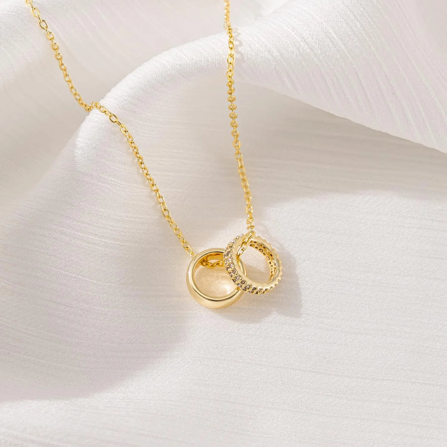 Gold Necklace: 14K Gold Plated Softball Volleyball Sun Sunflower Sun Star Italian Horn Interlocking Bee Butterfly Hummingbird Dainty Necklace for Women 16.5 2 ext