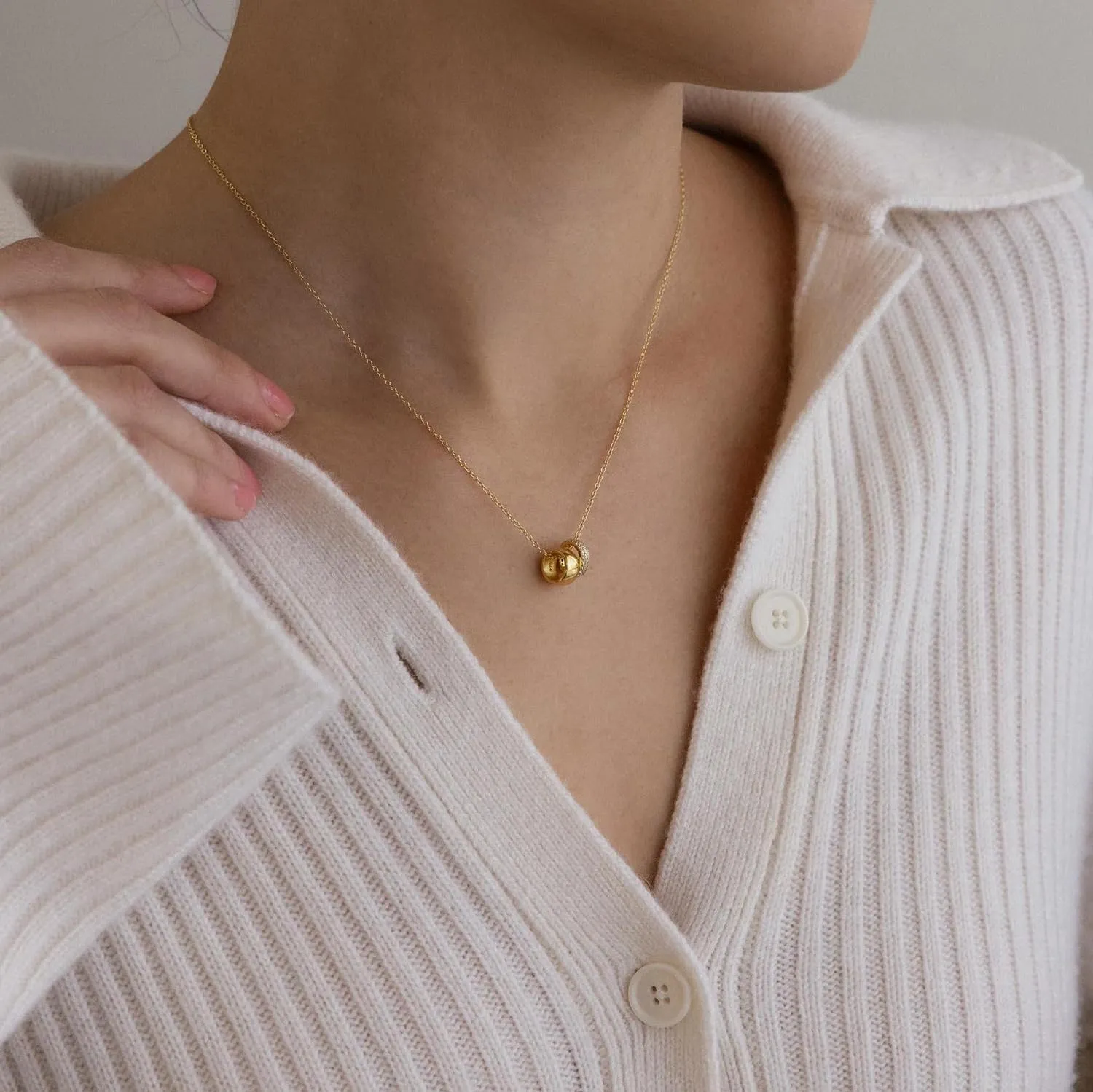 Gold Necklace: 14K Gold Plated Softball Volleyball Sun Sunflower Sun Star Italian Horn Interlocking Bee Butterfly Hummingbird Dainty Necklace for Women 16.5 2 ext