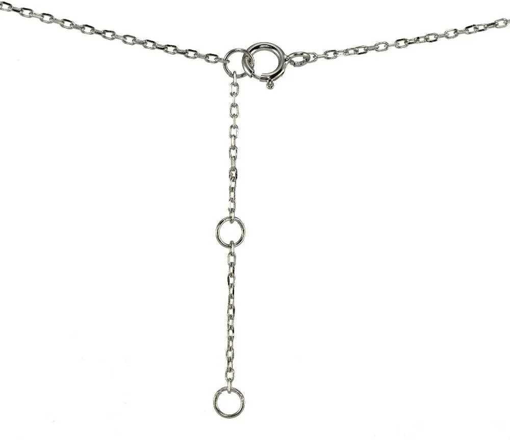 Hoops & Loops 925 Sterling Silver Cubic Zirconia Bezel-Set Solitaire Tiny Choker Necklace for Women, Silver, Yellow Gold, Rose Gold
