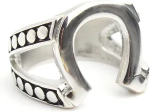 Horseshoe Ring Stainless Steel Mens Jewelry Ring Tv Props Replica US Size 7 8 9 10 11 12#