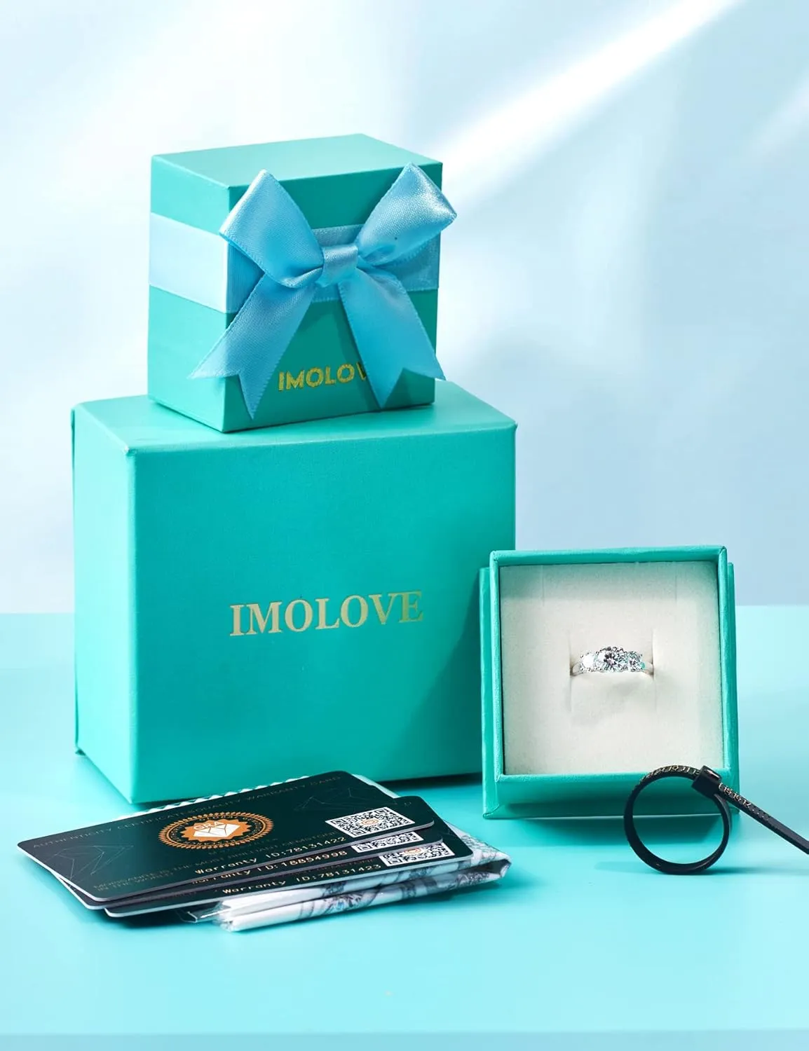 IMOLOVE Moissanite Wedding Band for Women Eternity Bands Moissanite Wedding Rings for Women Sterling Silver Ring Anniversary Band White Gold Plated Size 4-11