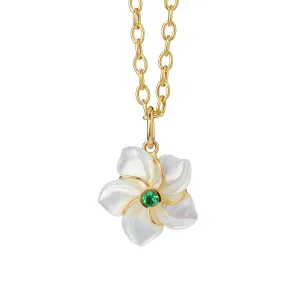 Jardin Mother of Pearl Flower Pendant