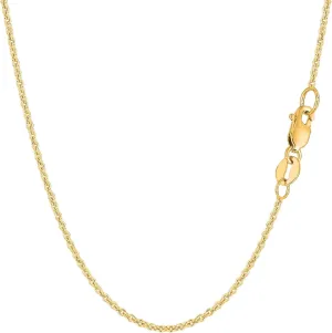 Jewelry Affairs 14k Yellow Gold Forsantina Chain Necklace, 1.5mm
