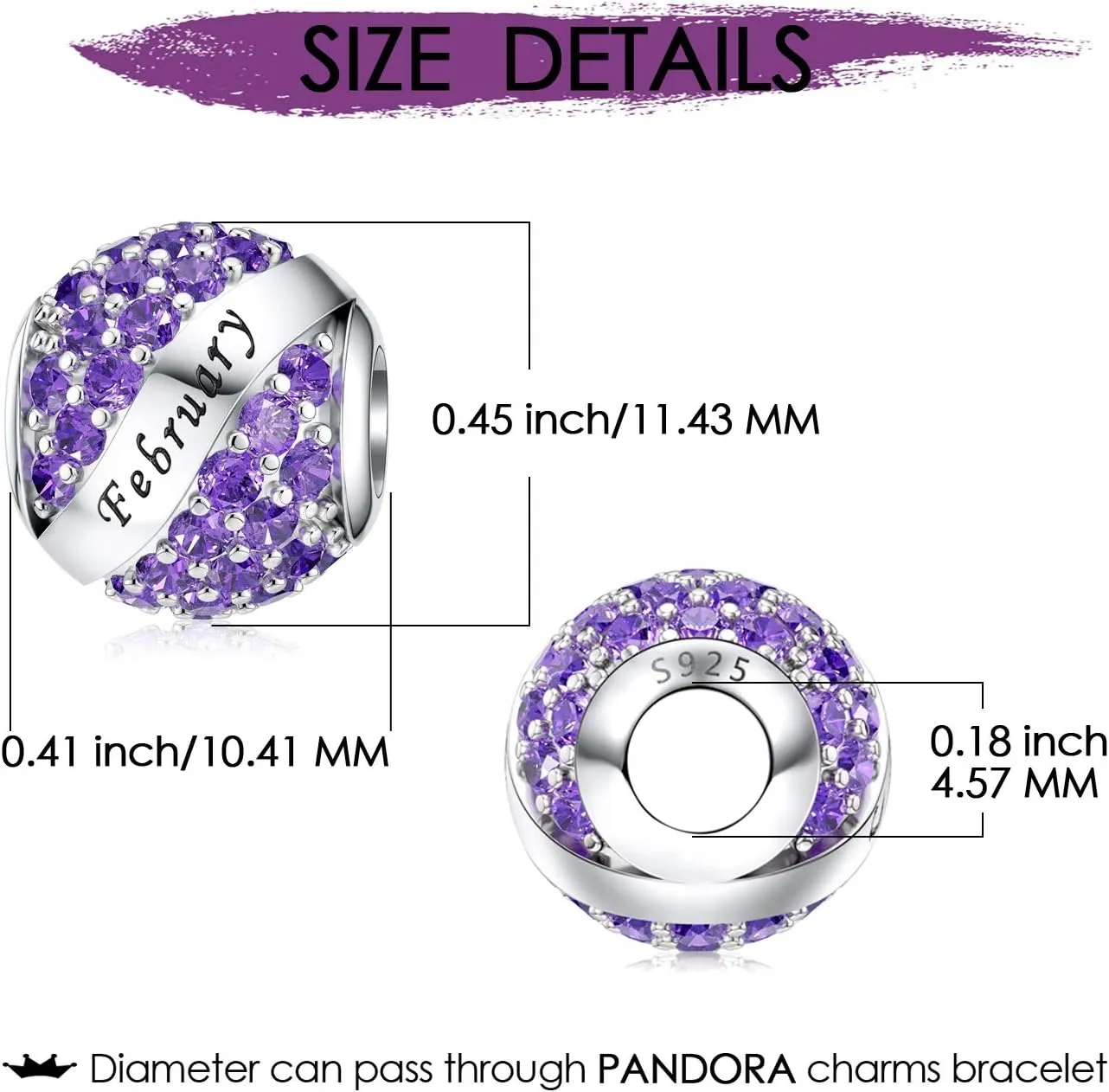 JIAYIQI 16 18 21 30 40 50 60 Birthday Charm Fit Charm Bracelets Necklace, 925 Sterling Silver Pendants Beads with 18K Gold Heart Shaped Pendant for Women