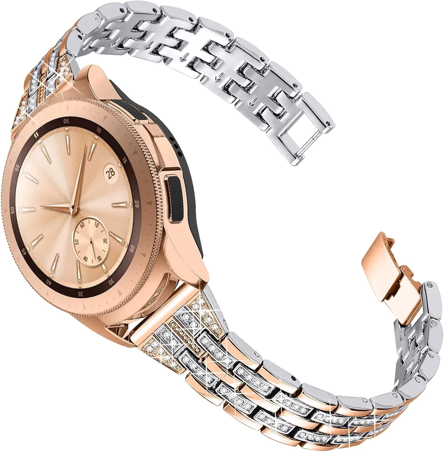JOYOZY Women Girls Stylish Bands Compatible with Galaxy Watch 6/5/4/FE/7 40mm 44mm/Classic 42mm 43mm 46mm 47mm/Galaxy Watch Active 40mm/Active 2 40mm 44mm/Galaxy Watch 3 41mm/Garmin Vivoactive 3