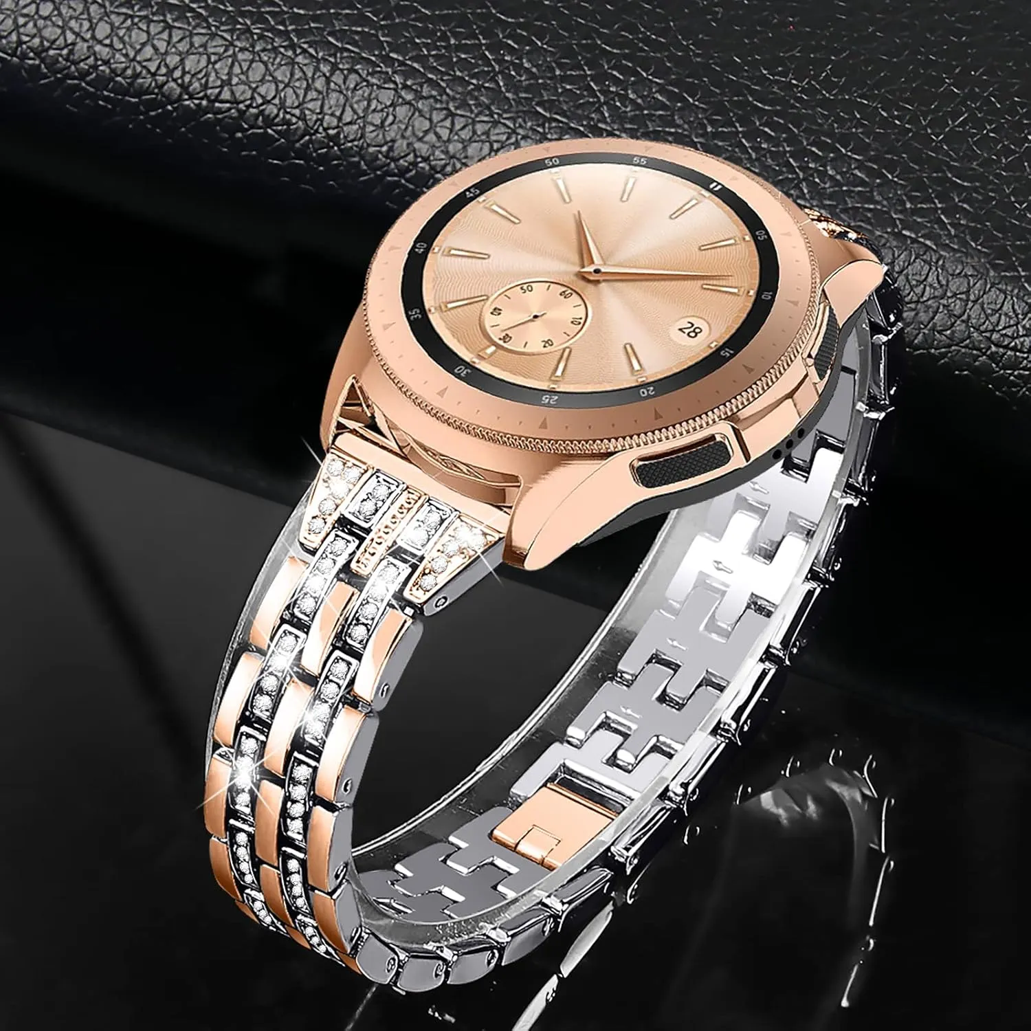 JOYOZY Women Girls Stylish Bands Compatible with Galaxy Watch 6/5/4/FE/7 40mm 44mm/Classic 42mm 43mm 46mm 47mm/Galaxy Watch Active 40mm/Active 2 40mm 44mm/Galaxy Watch 3 41mm/Garmin Vivoactive 3