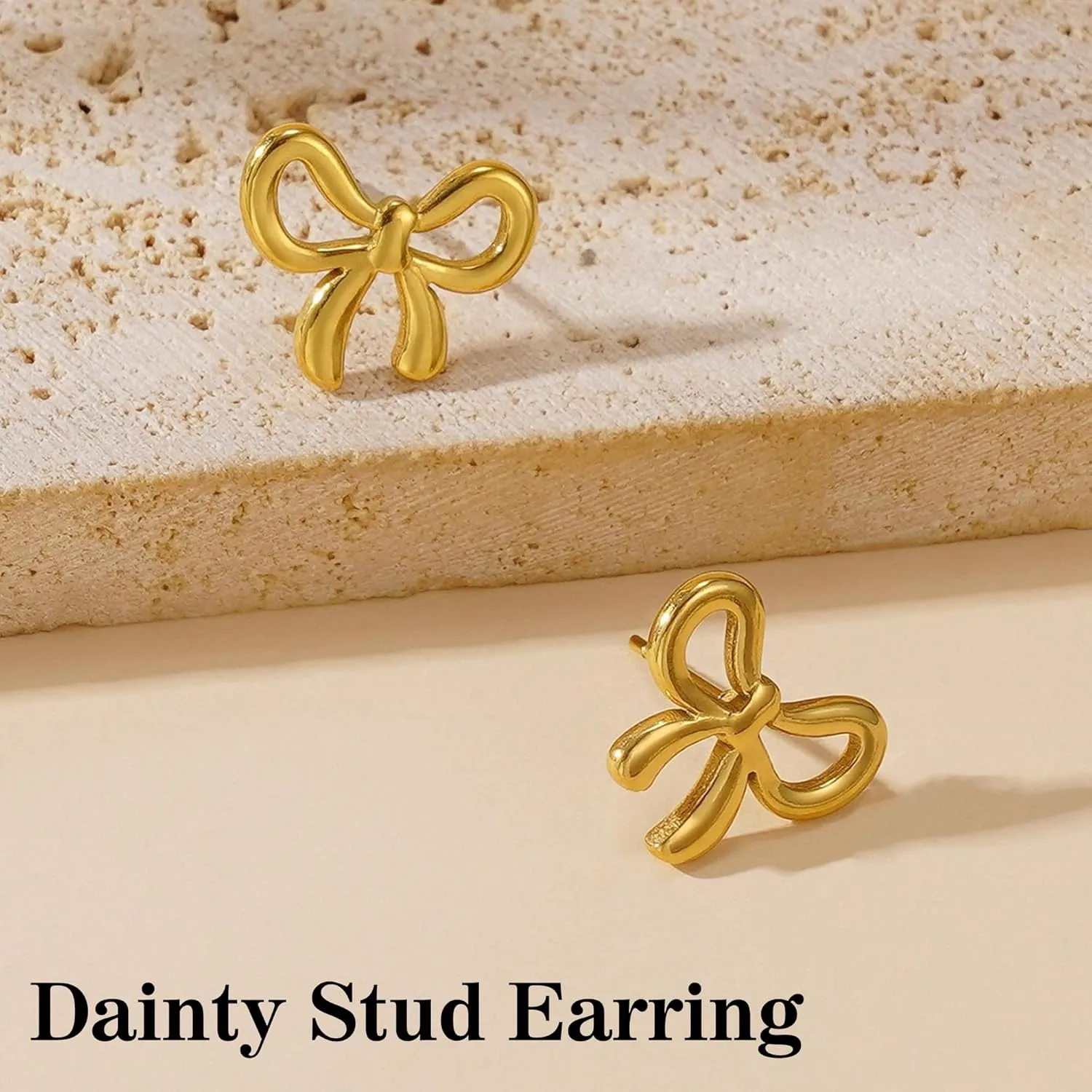 JSJOY Stud Earrings 14k Gold Stud Earrings Gifts for Women Cubic Zirconia Earrrings Hypoallergenic Hoop Earrings Dainty Jewelry
