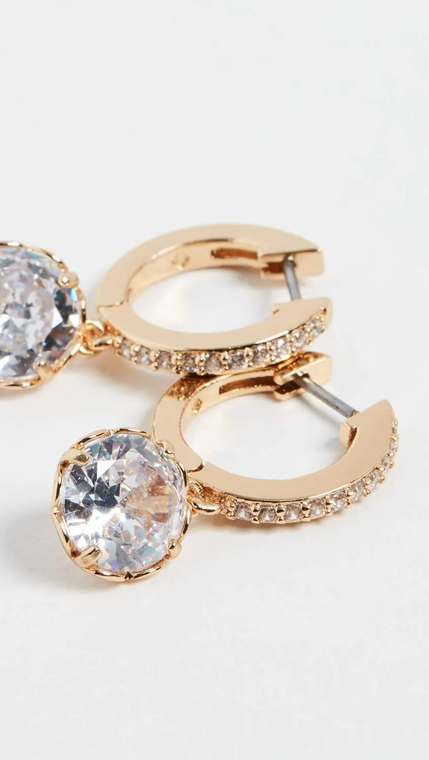 Kate Spade New York Women's That Sparkle Pave Huggies Earrings