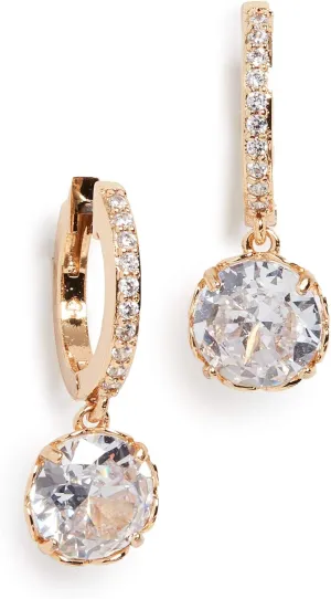 Kate Spade New York Women's That Sparkle Pave Huggies Earrings