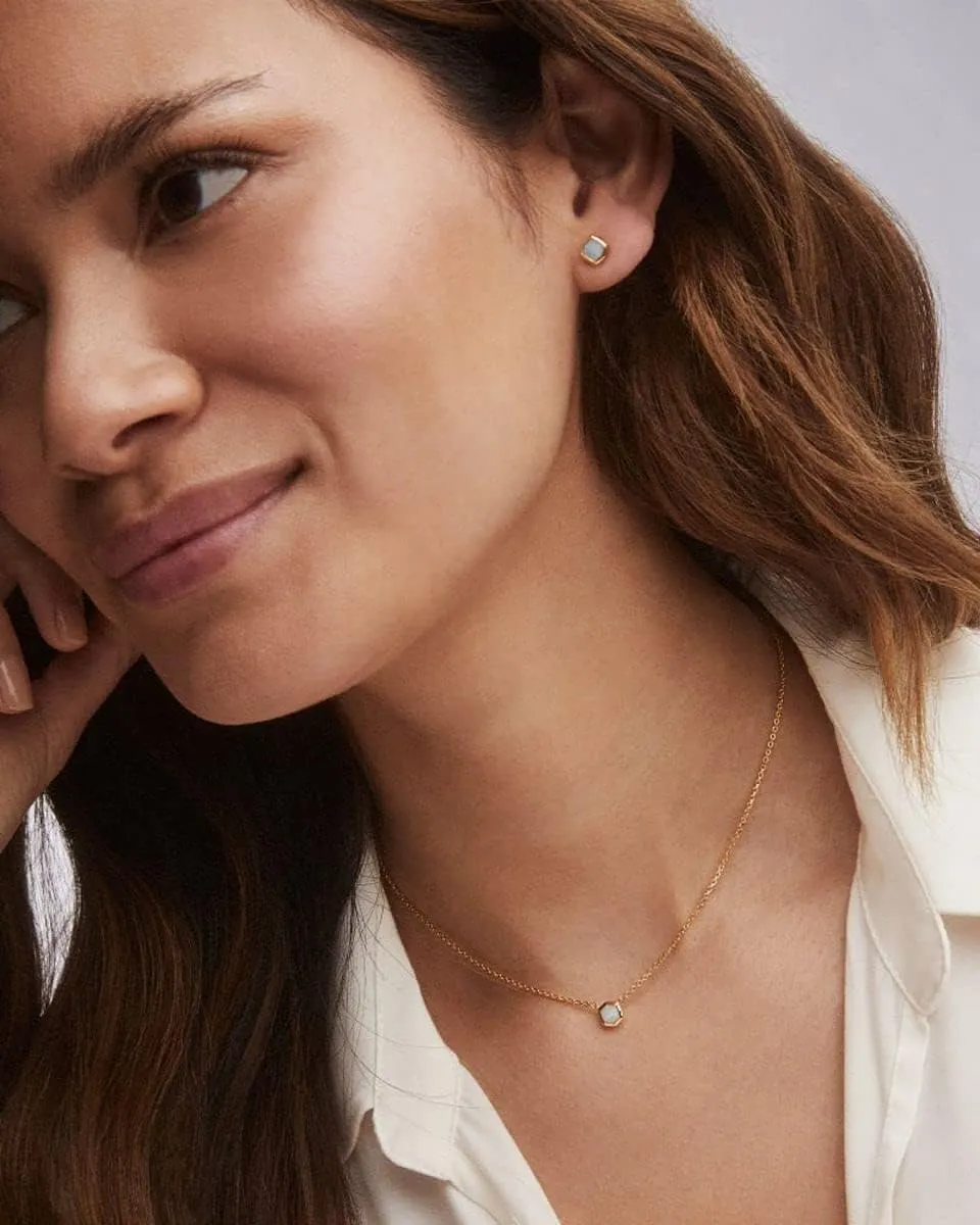Kendra Scott Davie Stud Earrings in 18K Gold Vermeil, Fine Jewelry for Women