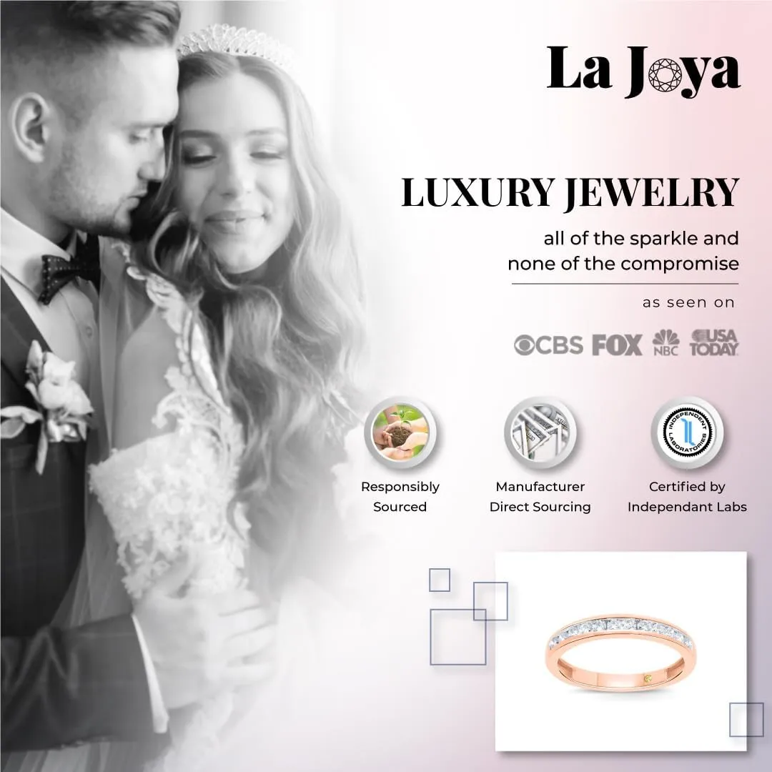 Lab Grown Diamond Wedding Rings for Women | 10K Yellow, White and Rose Gold Certified 1/6-1/2 Carat Channel Set Diamond Anniversary Bands and Wedding Bands for Her