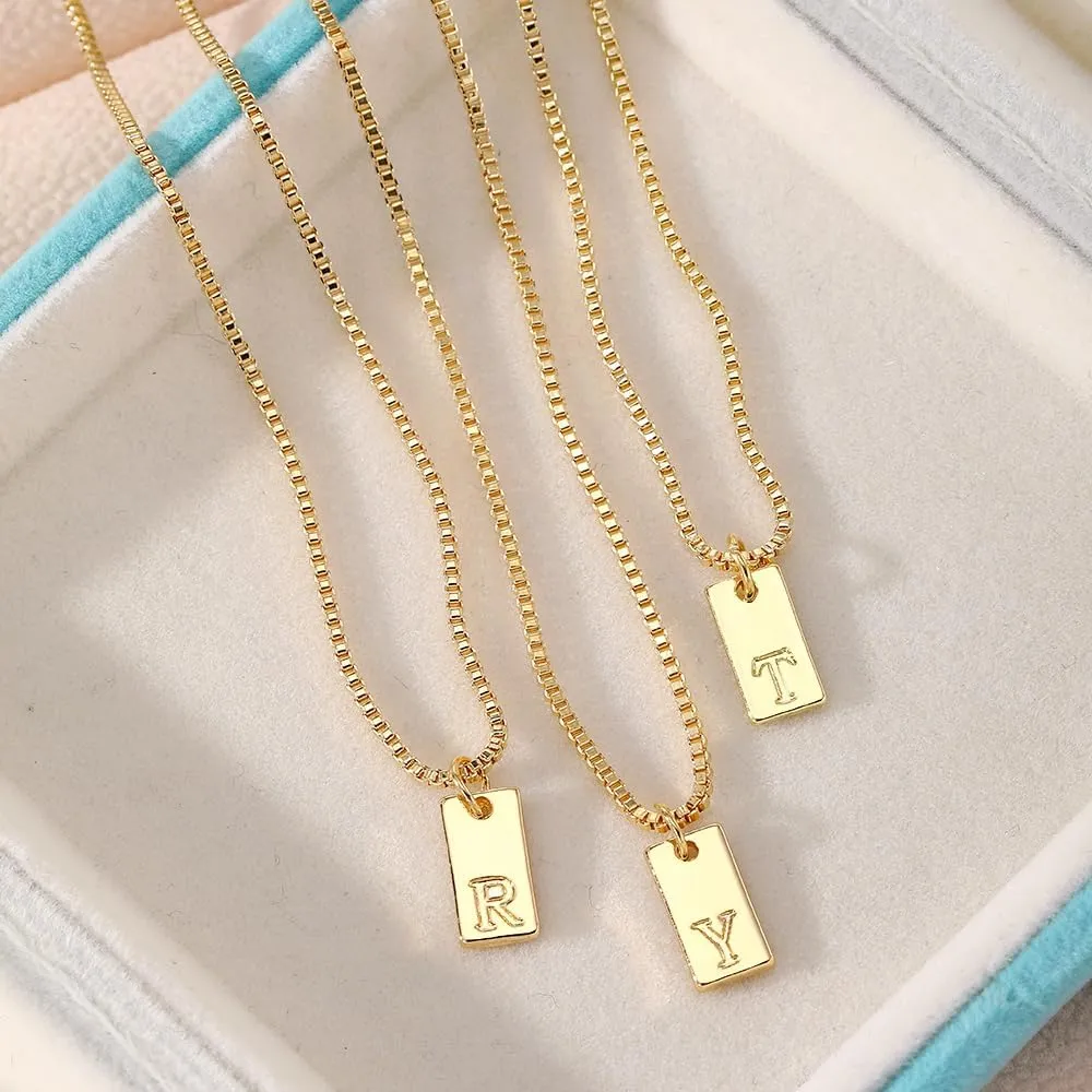 Layered Initial Necklaces Gold for Women, 14K Gold English Plated Initial A-Z Letter Necklace Pendant Personalized Dainty Link Chain Chokers, Mothers Day Jewelry Gifts