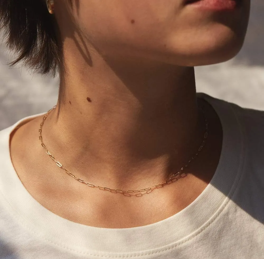 Lcherry Dainty Choker Necklace for Women 14K Gold Plated Choker Necklace Gifts for Her