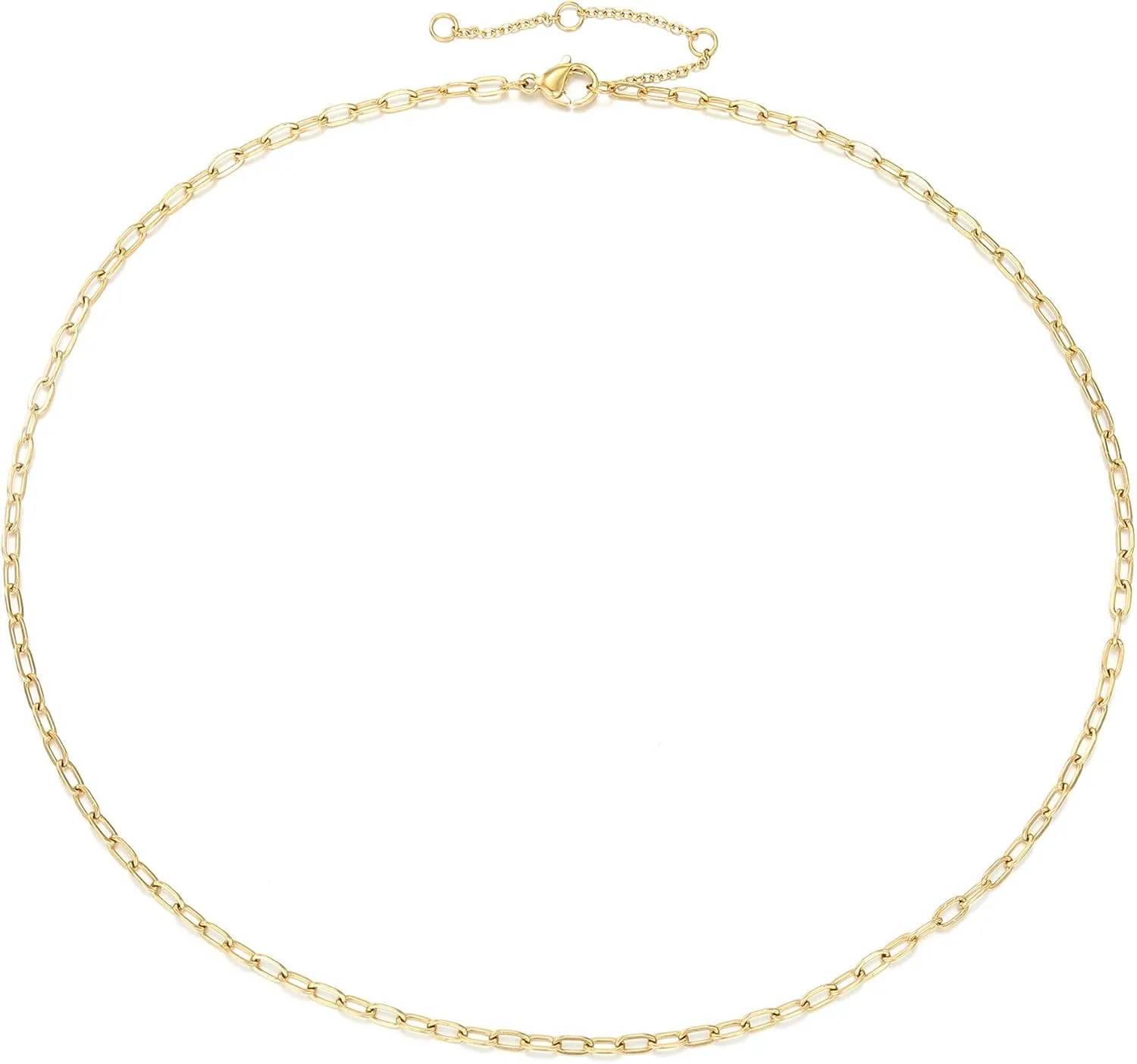 Lcherry Dainty Choker Necklace for Women 14K Gold Plated Choker Necklace Gifts for Her
