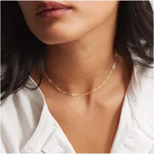 Lcherry Dainty Choker Necklace for Women 14K Gold Plated Choker Necklace Gifts for Her