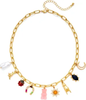 LILIE&WHITE Sea Shell Necklace For Women With Trendy Charms Summer Beach Beaded Necklace Shell Starfish Charms Fashion Jewelry