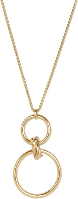 Lucky Brand Abalone Circle Pendant Necklace