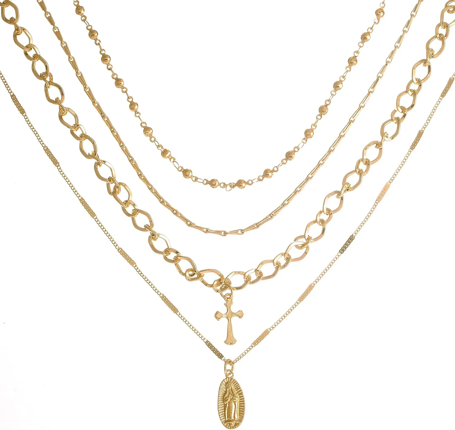 Madison Tyler Silver Layered Chokers Necklaces for Women | 14K White Gold Plated Curb Chain Necklace | Butterfly Necklace Black Choker Necklace Simple Cute | 3pcs Necklace Set for Women Jewelry Gifts
