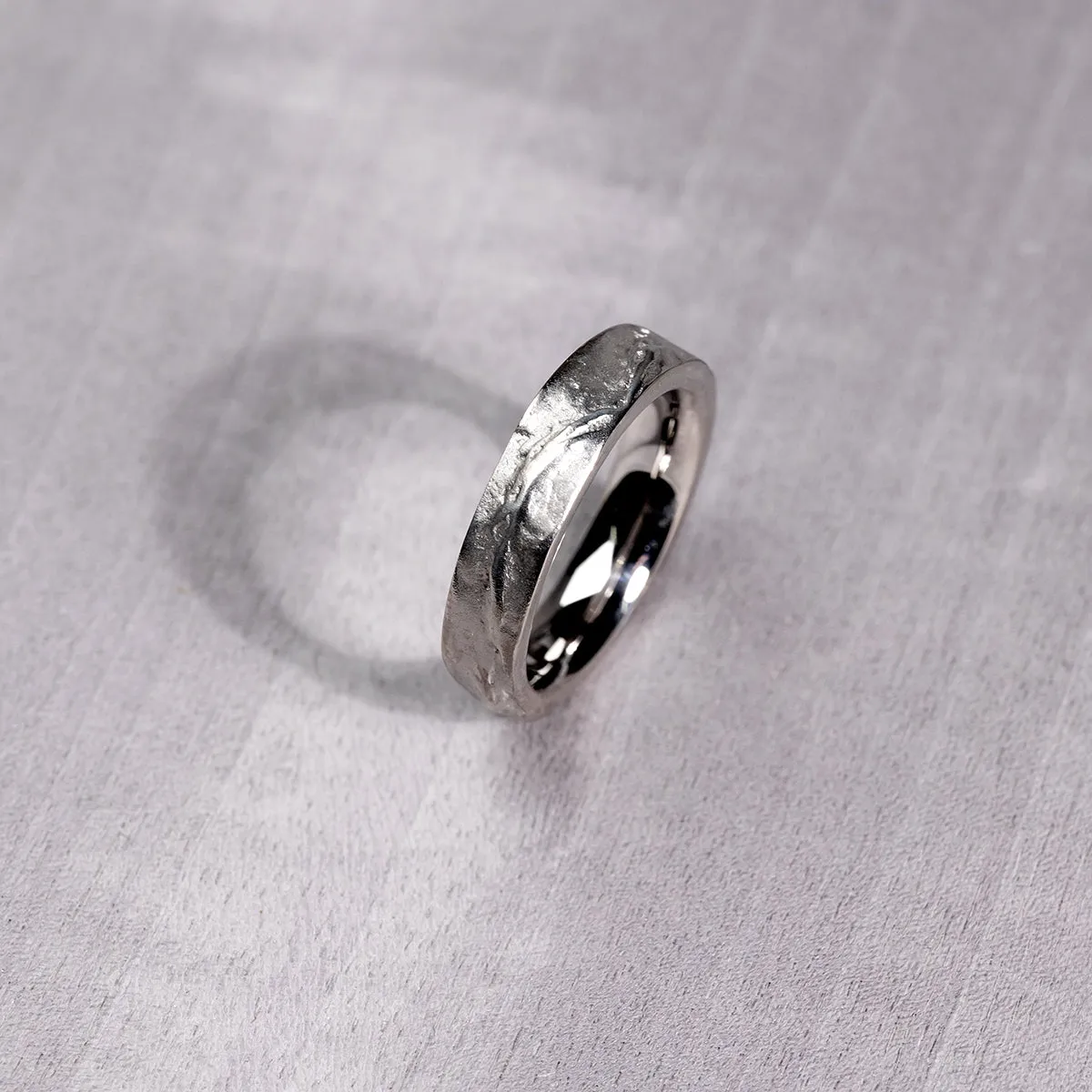 Malham Cove Textured Ring
