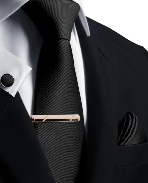 Mens Ties Sets with Pocket Square Hankerchief Tie Set Men Necktie for Formal Dress Tie Clip and Cufflinks for Men