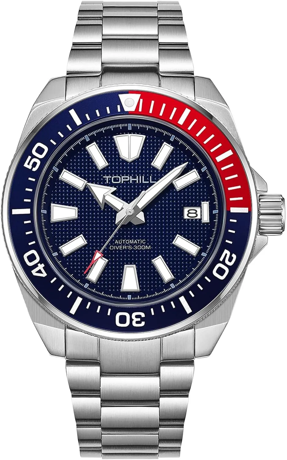 Men's Watches 43.5mm Dive Watch for Men Automatic NH35 Mechanical 300M Waterproof Sapphire Super C3 Luminous Calendar Automatic Watch for Men TD008G