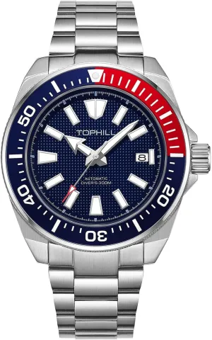 Men's Watches 43.5mm Dive Watch for Men Automatic NH35 Mechanical 300M Waterproof Sapphire Super C3 Luminous Calendar Automatic Watch for Men TD008G
