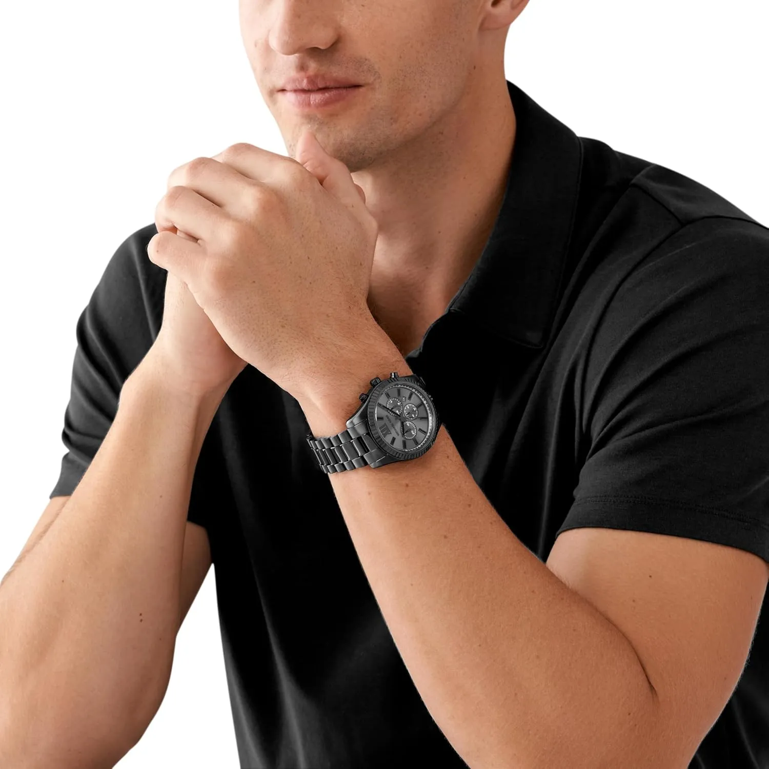 Michael Kors Lexington Men's Watch, Stainless Steel Bracelet Watch for Men