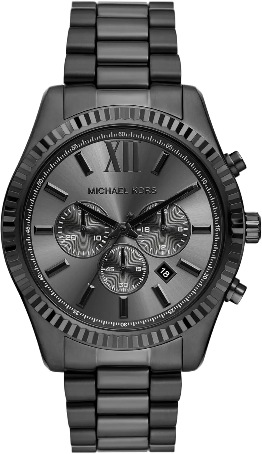 Michael Kors Lexington Men's Watch, Stainless Steel Bracelet Watch for Men