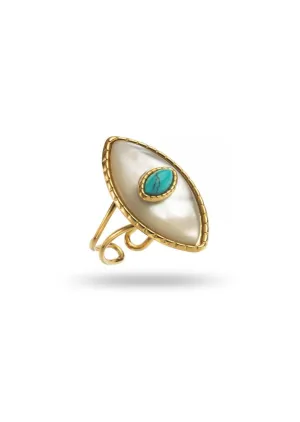 Mother of Pearl eye Ring
