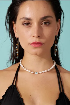 Mother of Pearl Necklace with Eye