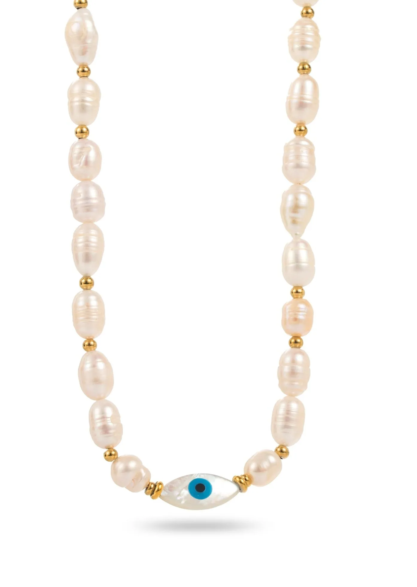 Mother of Pearl Necklace with Eye