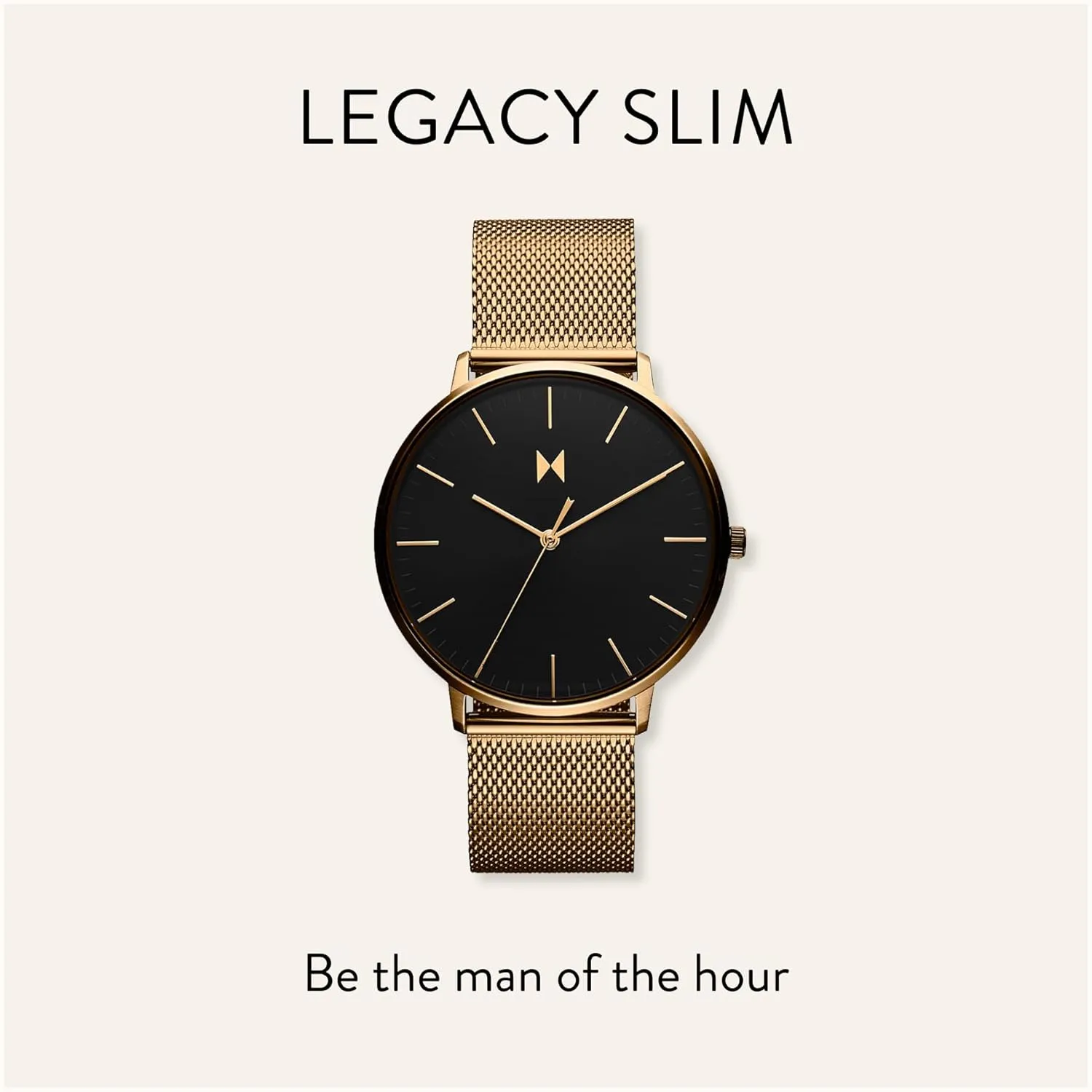 MVMT Mens Legacy Slim Watch - Analog Watch for Men - Minimalist, Water Resistant 3 ATM/30 Meters Mens Dress Watch - Premium Japanese Quartz Mens Wristwatch - 42mm