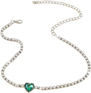 Necklace for Women,Women Necklace Decor Single Layer Solid Color Stainless Neck Decoration Jewelry Prom Party Banquet Bride Choker Necklace