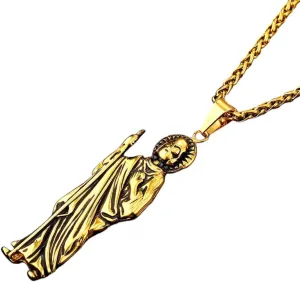 New 2025 Arrival Jesus Piece Necklaces&Pendants Gold Color Stainless Steel Necklace Woman Men Jewelry Christian Gift With For You Accessories Trendy Creative Gift