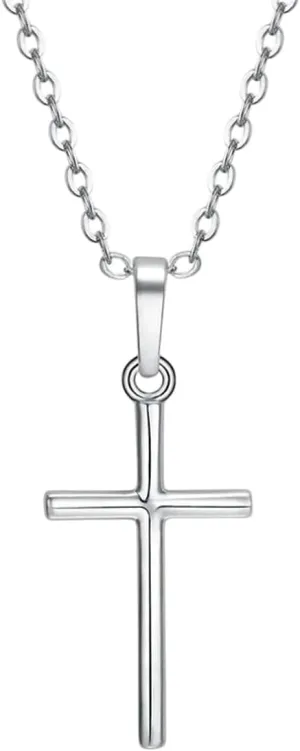 New 2025 Unisex Fashion Cross Pendants Golden Silver Color Rhinestone Jesus Pendant Necklace Jewelry For Men/Women Accessories Decoration Luxury With You Trendy For Women And Men
